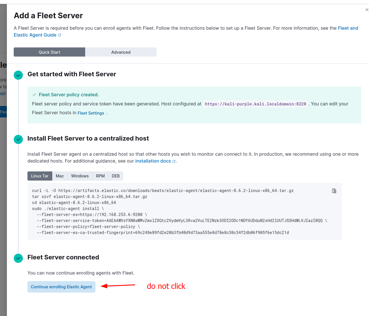 Kali Purple SOC: Part 4 – Installing and Configuring Fleet Server